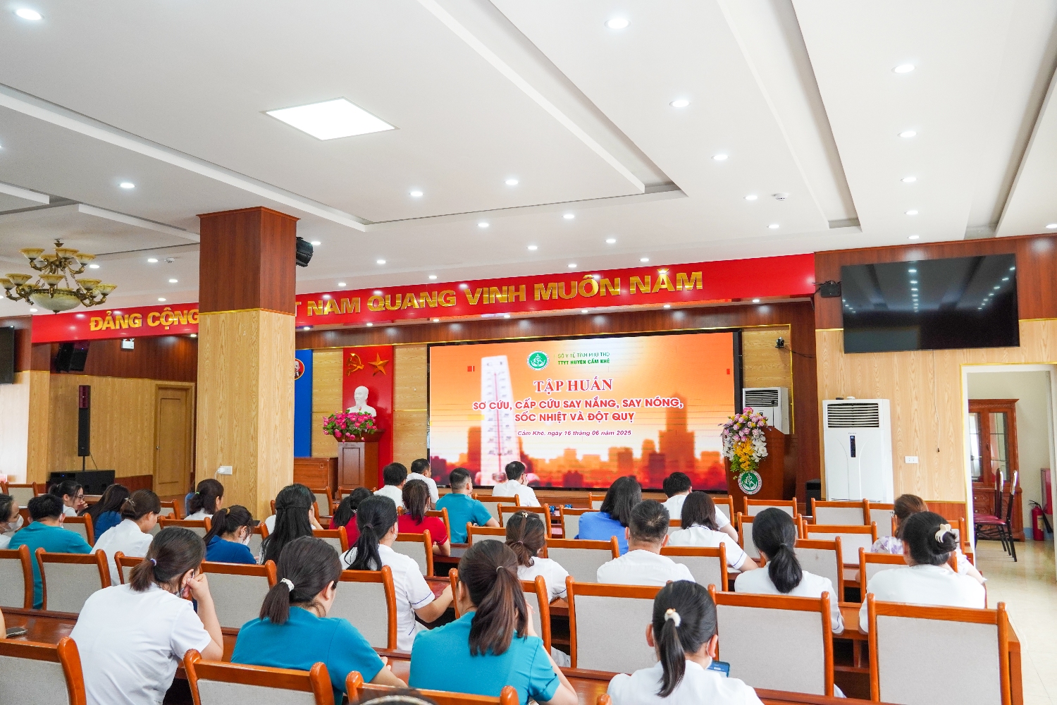 Tập huấn sơ cứu, cấp cứu say nắng, say nóng, sốc nhiệt và đột quỵ