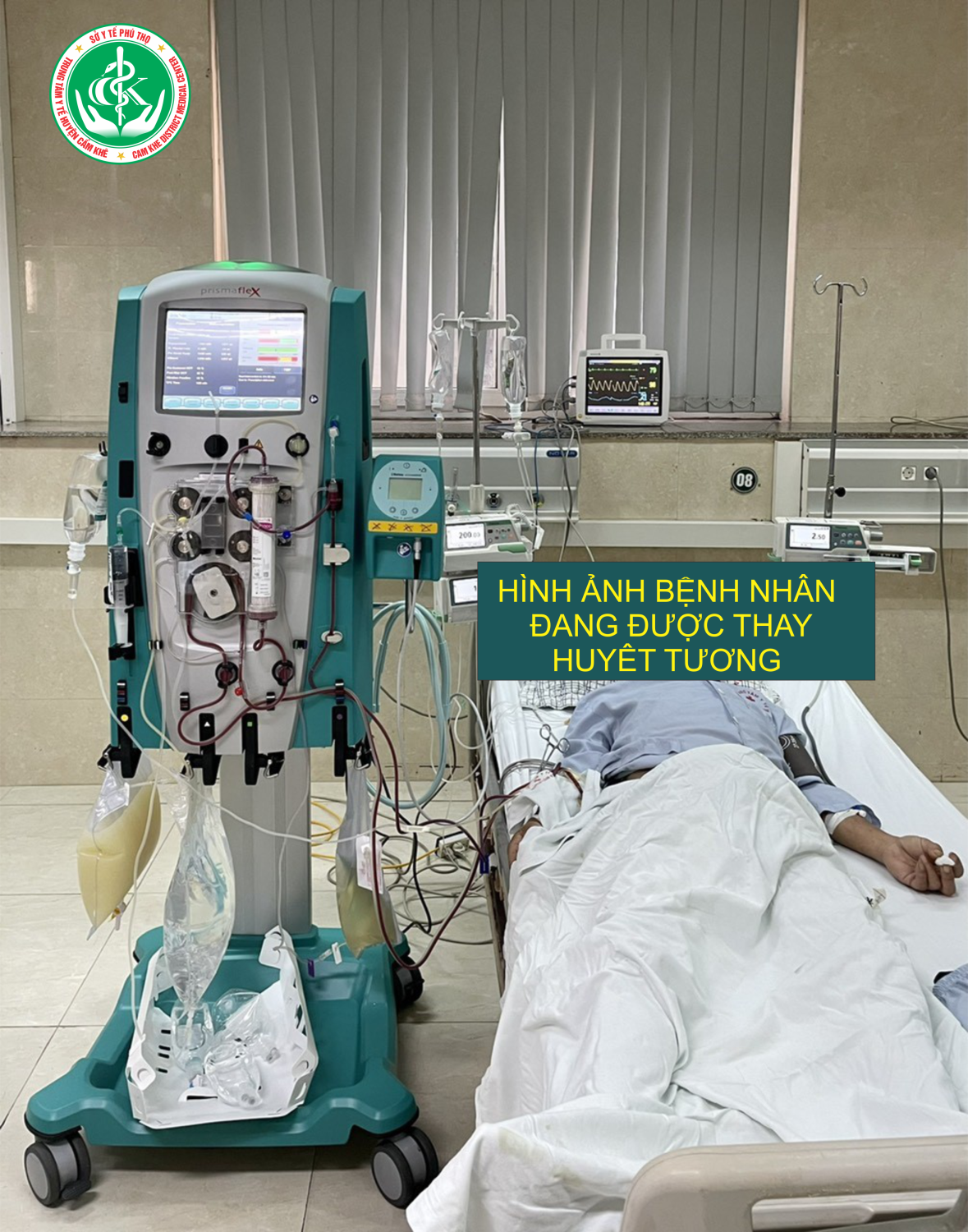 Trung tâm y tế Cẩm Khê cấp cứu thành công nhiều bệnh nhân trẻ tuổi mắc viêm tụy cấp nặng do tăng triglycerid máu bằng phương pháp thay huyết tương.